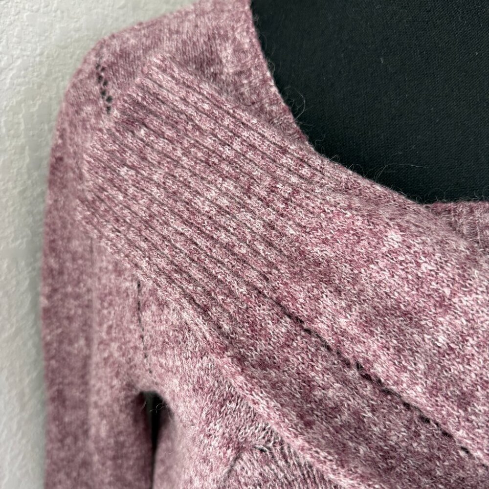 PRANA Mohair Wool Sweater Heather Marled Purple XL - Picture 10 of 15